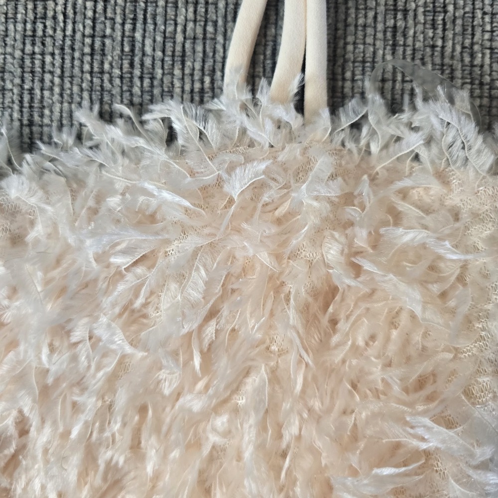 The Buckle Willow & Root Women's Small Faux Feathers‎ Strappy Crop Tank.E156 - Picture 7 of 10